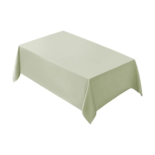 Close-up of the sage green polyester fabric, showcasing its durable and easy-care properties.