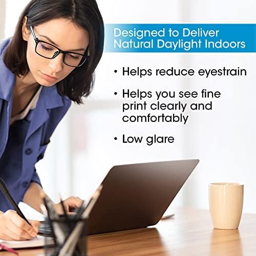 Angled view highlighting the intuitive soft touch control panel on the lamp's base.