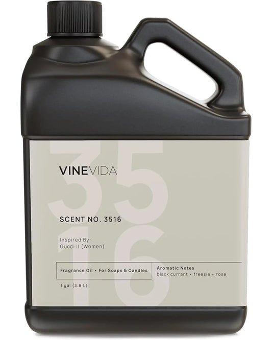 Close-up of the bottle label, highlighting "Scent No. 3516" as the primary identifier.