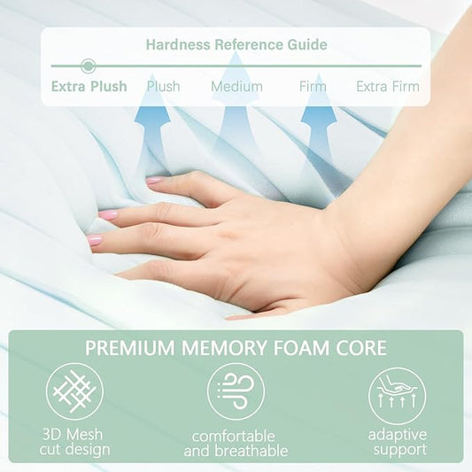 One wave-shaped contour pillow, showcasing its ergonomic design for neck support.