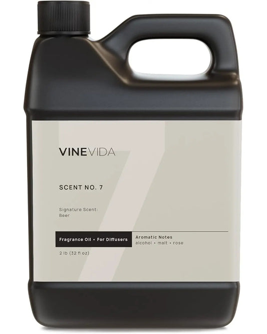 Close-up of the fragrance oil bottle's label, clearly stating 'Beer Scent' for clarity.