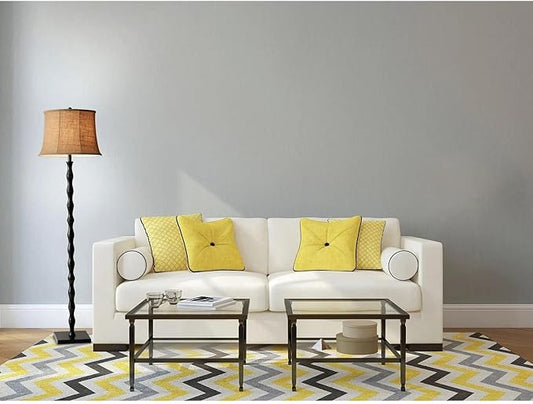 Angled shot of the Stratton floor lamp, highlighting its unique design and sturdy base.