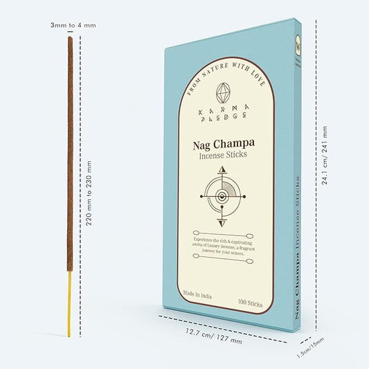 Close-up of the textured, hand-dipped surface of a single Nag Champa incense stick, showing natural ingredients.