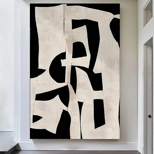 Close-up of one framed painting showing the vintage style and subtle texture.