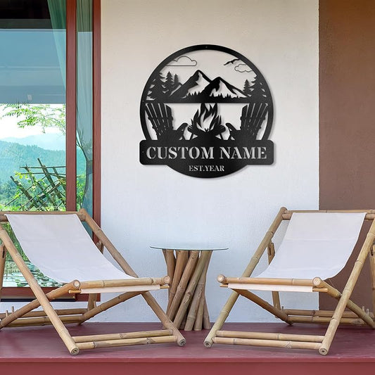 Close-up view of the durable metal finish and precise laser-cut details of the custom wall art.