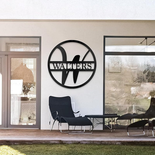 Close-up view of the durable metal finish and precise laser-cut details of the custom wall art.