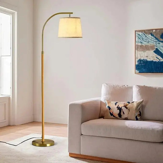 Close-up of the adjustable lamp head, showing its flexible mechanism.