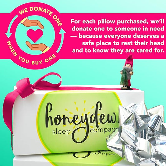 The Honeydew body pillow cradling a person for comfortable side sleeping.