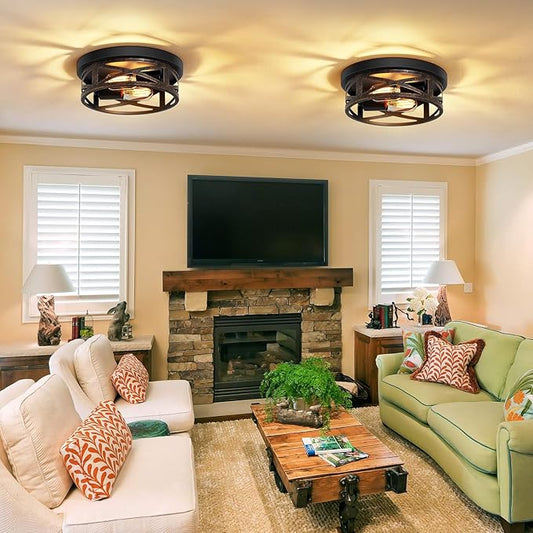 Close-up of the light fixture's open design, revealing an E26 bulb socket.