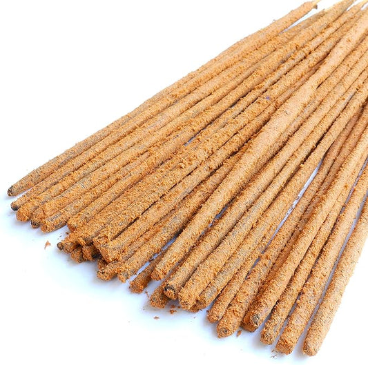 Close-up of a single Autumn Rose incense stick, showing its intricate texture and color.