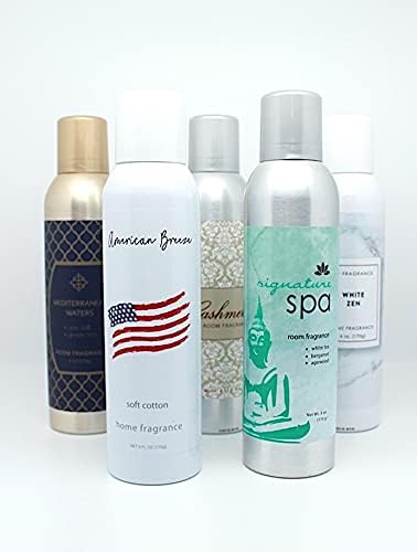 Detail of the product label, clearly displaying 'White Zen' scent and usage instructions.