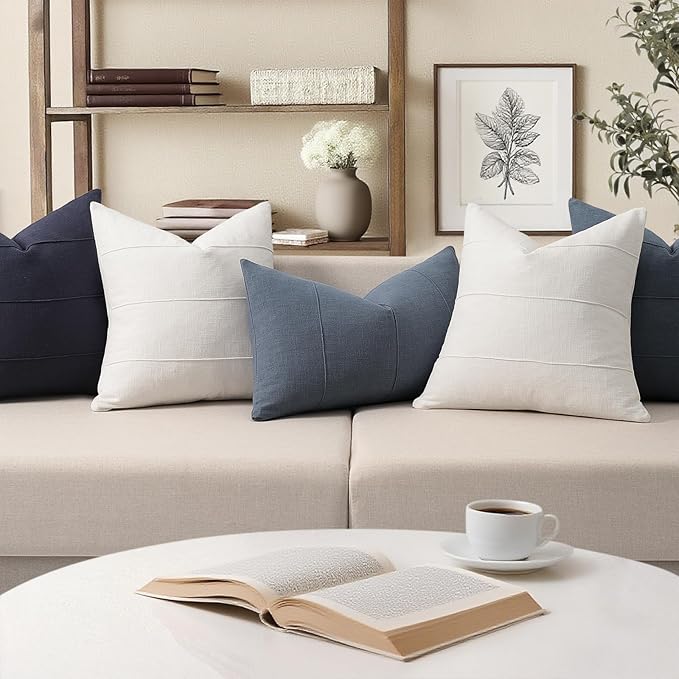 One pillow cover folded neatly, emphasizing its quality craftsmanship and decorative appeal.