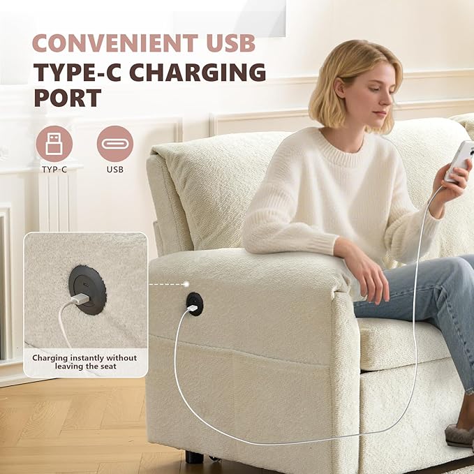 Close-up of the smooth pullout mechanism for transforming the sofa into a bed.