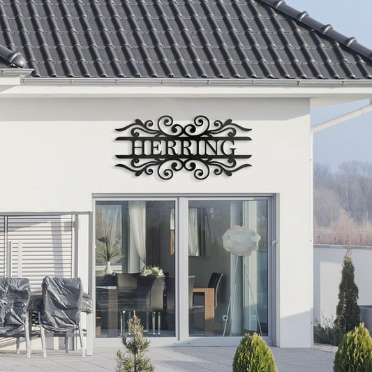 Close-up view of the durable metal finish and precise laser-cut details of the custom wall art.