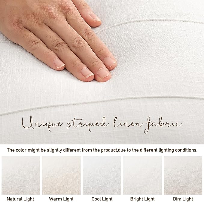 Detail shot of the hidden zipper closure on one of the decorative cushion covers for easy use.